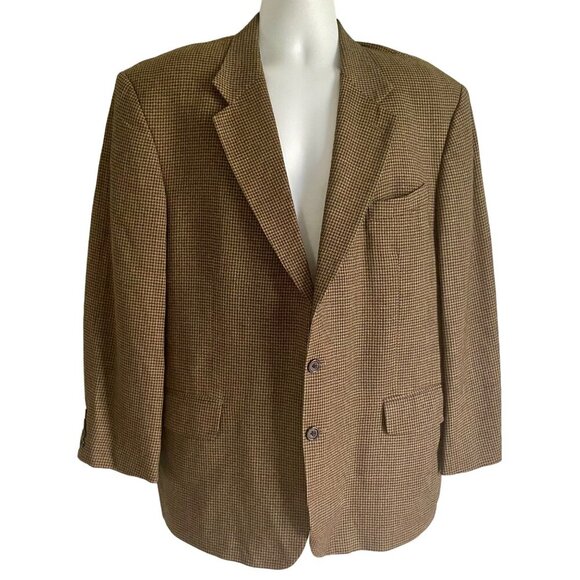 Oscar De La Renta Menswear 2 Button Wool Blazer  Jacket Men's 43R - Picture 2 of 12
